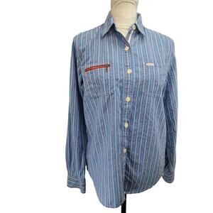 Lauren, Ralph Lauren. Y2K, Striped Button Down Shirt. Size: Small NWOT